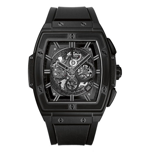 The Cool Hublot Spirit of Big Bang All Black Chronograph Skeleton ...